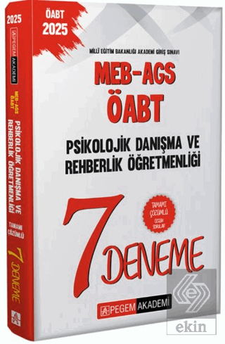 2025 MEB-AGS-ÖABT Psikolojik Danışma Ve Rehberlik Öğretmenliği Tamamı 