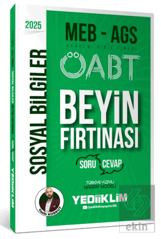 2025 MEB AGS ÖABT Sosyal Bİlgiler Öğretmenliği Beyin Fırtınası (Soru-Cevap)