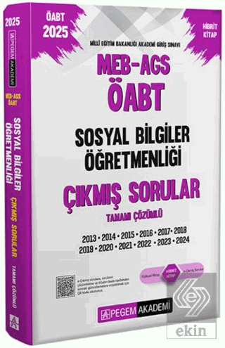 2025 MEB-AGS-ÖABT Sosyal Bilgiler Öğretmenliği Çıkmış Sorular