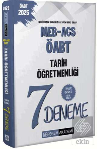 2025 MEB-AGS-ÖABT Tarih Öğretmenliği Tamamı Çözümlü 7 Deneme