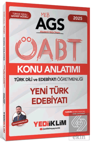 2025 MEB AGS ÖABT Türk Dili ve Edebiyatı Öğretmenliği Yeni Türk Edebiyatı Konu Anlatımı