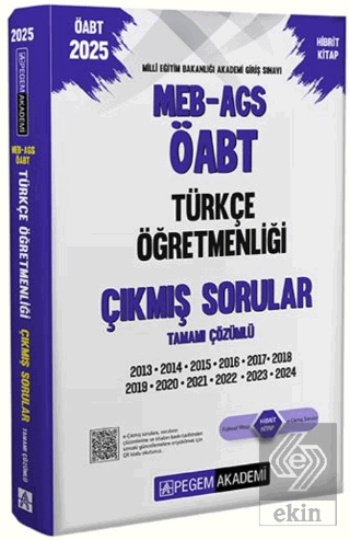 2025 MEB-AGS-ÖABT Türkçe Öğretmenliği Çıkmış Sorular