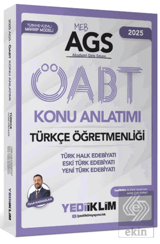 2025 MEB-AGS ÖABT Türkçe Öğretmenliği Türk Halk Edebiyatı Eski Türk Edebiyatı Yeni Türk Edebiyatı Konu Anlatımı