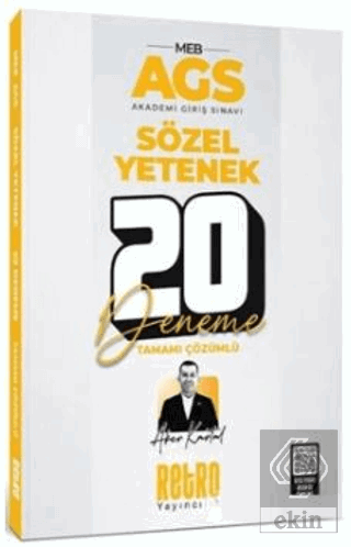 2025 MEB AGS Sözel Yetenek 20 Deneme