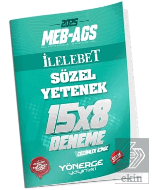 2025 MEB-AGS Sözel Yetenek İLELEBET 15x8 Deneme Çözümlü