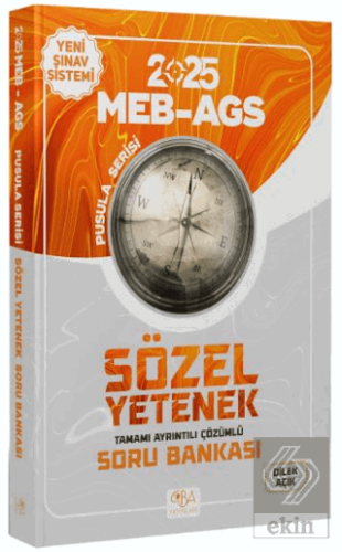 2025 MEB-AGS Sözel Yetenek Soru Bankası Çözümlü Pusula Serisi