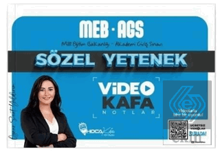 2025 MEB-AGS Sözel Yetenek Video Kafa Notlar