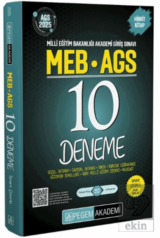 2025 MEB-AGS Tamamı Çözümlü 10 Deneme