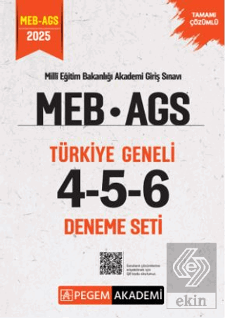 2025 MEB AGS Tamamı Çözümlü Türkiye Geneli 4-5-6 (3lü Deneme Seti)