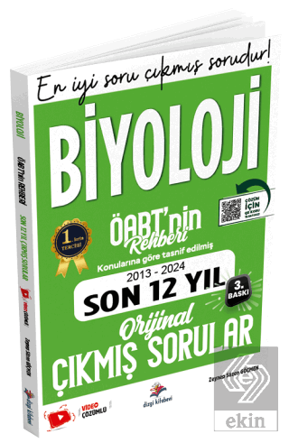 2025 ÖABT MEB-AGS nin Rehberi Biyoloji Öğretmenliği Çıkmış Sorular Son 12 Yıl Çözümlü