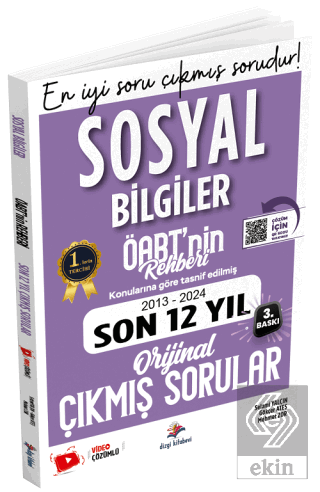 2025 ÖABT MEB-AGS nin Rehberi Sosyal Bilgiler Öğretmenliği Çıkmış Sorular Son 12 Yıl Çözümlü