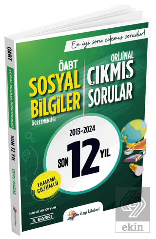 2025 ÖABT MEB-AGS Sosyal Bilgiler Öğretmenliği Çıkmış Sorular Son 12 Y