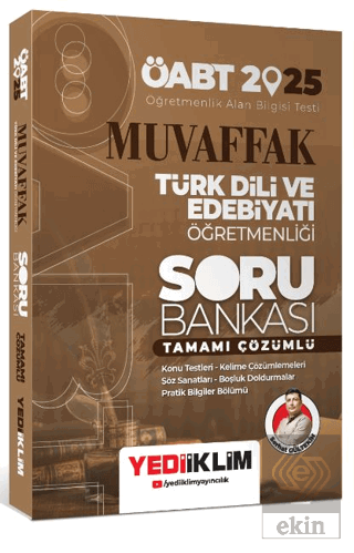 2025 ÖABT Muvaffak Türk Dili Ve Edebiyatı Öğretmenliği Tamamı Çözümlü Soru Bankası