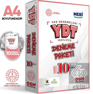 2025 ÖSYM YKS-YDT İngilizce MEBİ OGM Deneme Paketi Güncel 10lu Fasikül