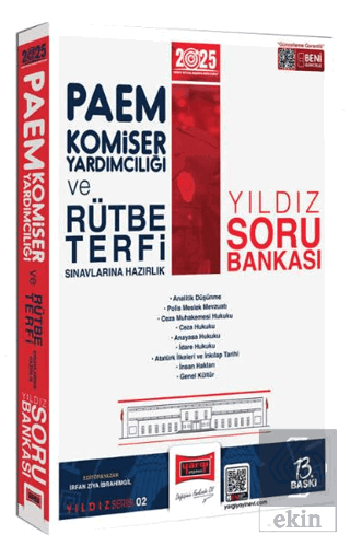 2025 PAEM Komiser Yardımcılığı ve Rütbe Terfi Sınavlarına Hazırlık Yıldız Soru Bankası
