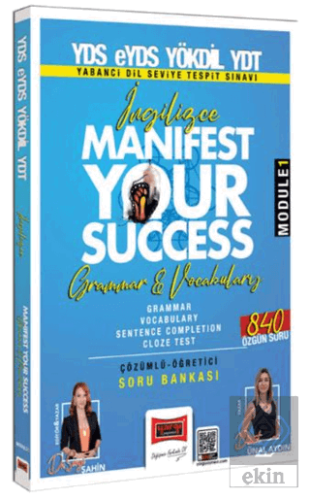 2025 YDS eYDS YÖKDİL YDT İngilizce Manifest Your Success Grammar & Voc