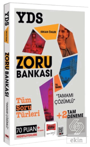 2025 YDS Tamamı Çözümlü Zoru Bankası +2 Deneme İlaveli