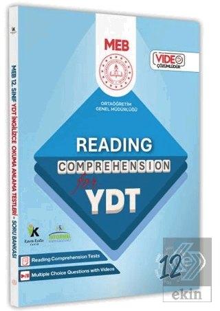 2025 YDT MEBİ İngilizce 12. Sınıf Reading Okuma-Anlama Kitabı Soru Ban