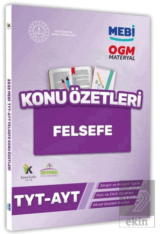 2025 YKS-TYT MEBİ-OGM Felsefe Pratik Konu Özet Kitabı Boyut Görsel Des