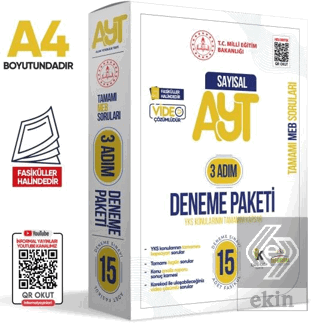2026 3 Adım YKS-AYT Sayısal MEBİ Özgün Sorular 15li Deneme Fasikül Pak
