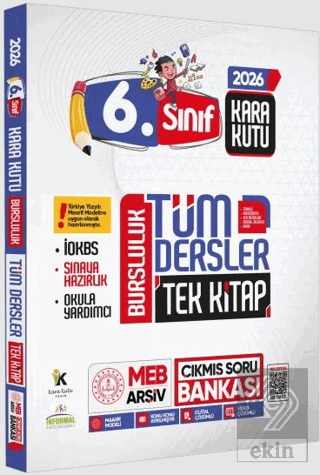 2026 6.sınıf İOKBS BURSLULUK Tüm Dersler Çıkmış Soru Bankası Tek Kitap