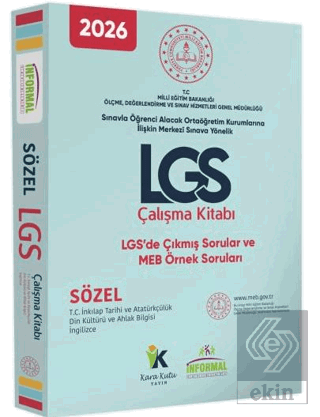 2026 8. Sınıf MEB Örnek Soruları LGS Sözel İnkılap Tarihi - Din Kültür