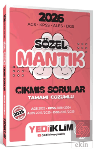 2026 AGS KPSS ALES DGS Sözel Mantık Tamamı Çözümlü Çıkmış Sorular