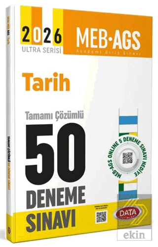 2026 AGS Tarih Tamamı Çözümlü 50 Deneme Sınavı