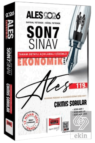 2026 ALES Ekonomik Seri Son 7 Sınav Çıkmış Sorular (13 Nisan 2025 Sına