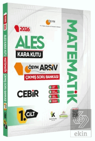 2026 ALES Matematik Kara Kutu 1.Cilt Cebir ÖSYM Çıkmış Soru Bankası K.