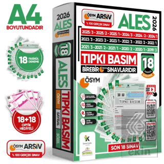 2026 ALES ÖSYM Tıpkı Basım Çıkmış Soru 18li Deneme Paketi Video ve Dij