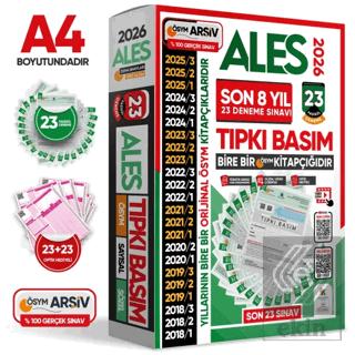 2026 ALES ÖSYM Tıpkı Basım EN EKONOMİK Çıkmış Soru 23lü Deneme Paketi 