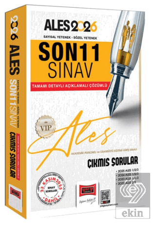 2026 ALES Sayısal-Sözel Yetenek Son 11 Sınav Çıkmış Sorular (23 Kasım 2025)