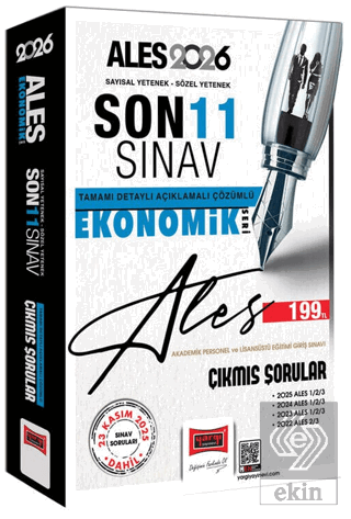 2026 ALES Sayısal-Sözel Yetenek Son 11 Sınav Çıkmış Sorular (Ekonomik 