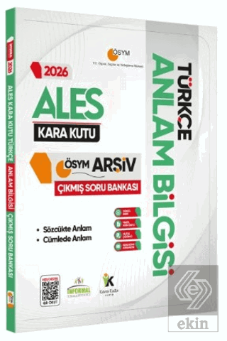 2026 ALES Türkçenin Kara Kutusu ANLAM BİLGİSİ (Sözcük-Cümle) Çıkmış So