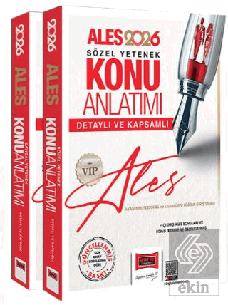 2026 ALES VIP Sayısal-Sözel Yetenek Detaylı ve Kapsamlı Konu Anlatımı 