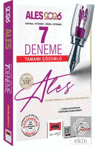 2026 ALES VIP Sayısal-Sözel Yetenek Tamamı Çözümlü 7 Deneme
