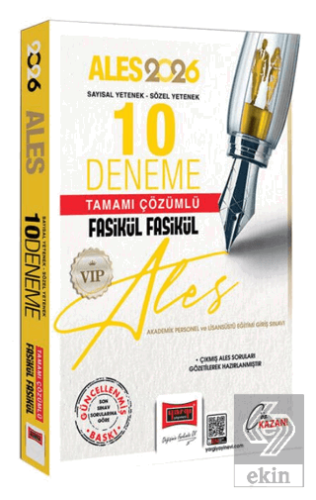 2026 ALES VIP Sayısal-Sözel Yetenek Tamamı Çözümlü Fasikül Fasikül 10 