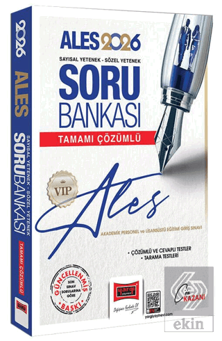 2026 ALES VIP Sayısal-Sözel Yetenek Tamamı Çözümlü Soru Bankası