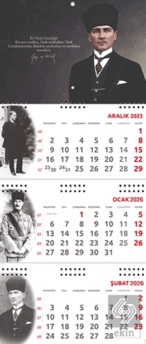 2026 Atatürk Gemici Duvar Takvimi - Gazi