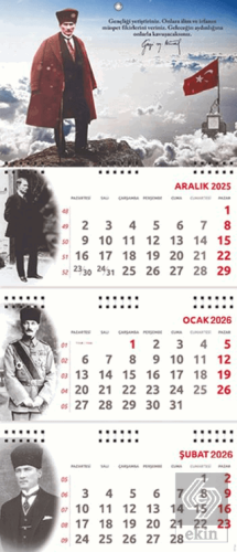 2026 Atatürk Gemici Duvar Takvimi - Sakarya