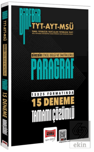 2026 Birebir TYT-AYT-MSÜ Paragraf Tamamı Çözümlü 15 Deneme Sınavı