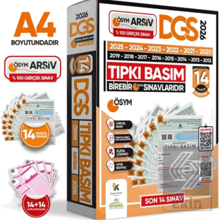 2026 DGS Çıkmış Soru Tıpkı Basım ÖSYM TAM Kitapçık SAY-SÖZ-TM 14lü Den