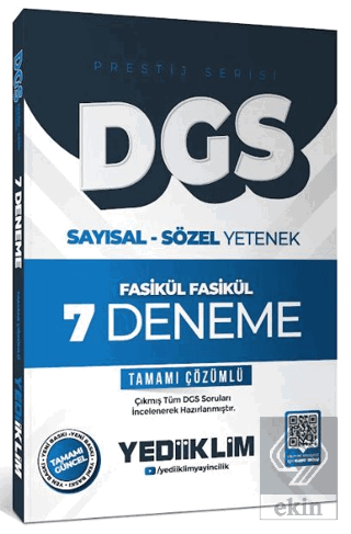 2026 DGS Prestij Serisi Sayısal Sözel Yetenek Tamamı Çözümlü Fasikül F