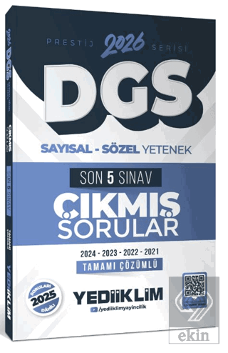 2026 DGS Prestij Serisi Sayısal Sözel Yetenek Tamamı Çözümlü Son 5 Sın