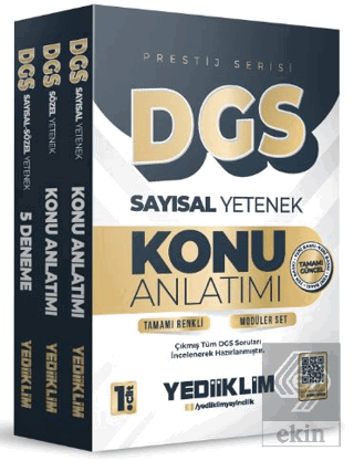 2026 DGS Prestij Serisi Tamamı Renkli Konu Anlatımı Modüler Set