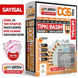 2026 DGS SAYISAL (SAY) ÖSYM Çıkmış Soru Tıpkı Basım 14lü Deneme TÜRKİY