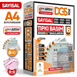 2026 DGS SAYISAL (SAY) ÖSYM Çıkmış Soru Tıpkı Basım 6lı Deneme TÜRKİYE