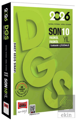 2026 DGS Sayısal-Sözel Yetenek Fasikül Fasikül Son 10 Yıl Çıkmış Sorul