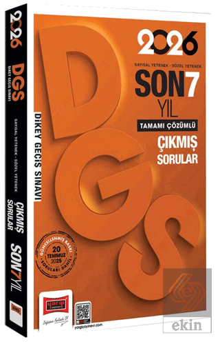 2026 DGS Sayısal-Sözel Yetenek Son 7 Yıl Çıkmış Sorular